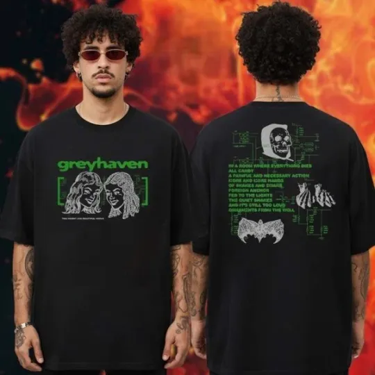 Discover Greyhave Tour Collection Schematics Two Sided Unisex T-Shirt