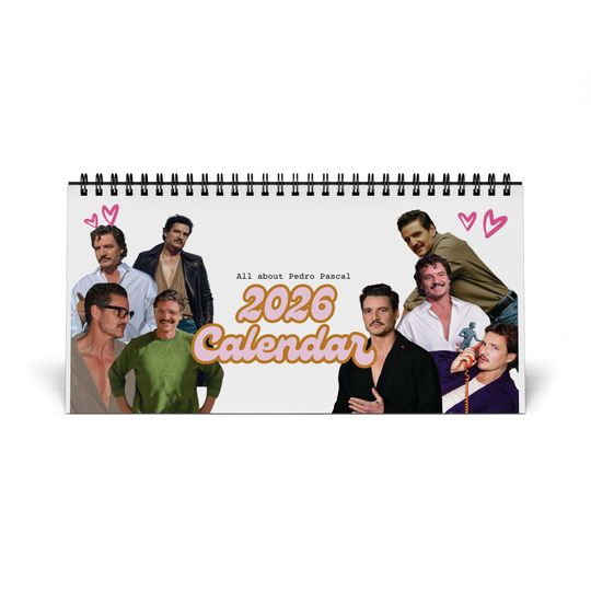 2026 Desk Calendar - All About Pedro Pascal