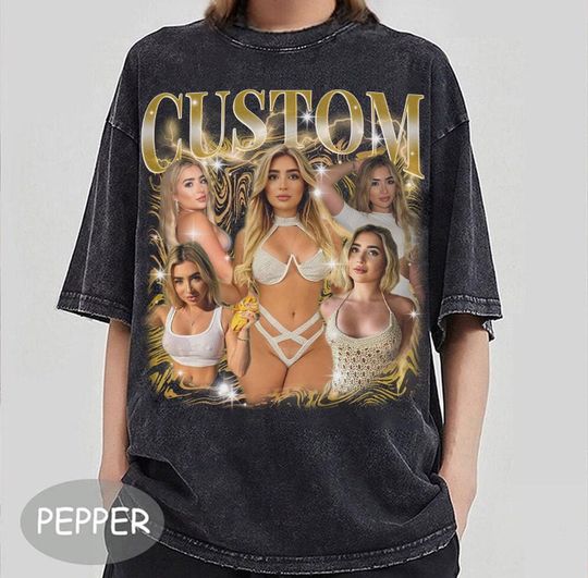 Discover Custom Bootleg Rap Shirt, Custom Your Own Bootleg Shirt, Girlfriend Face Vintage Shirts, Custom Photo Shirt, Bachelorette Surprise, Cat Tee