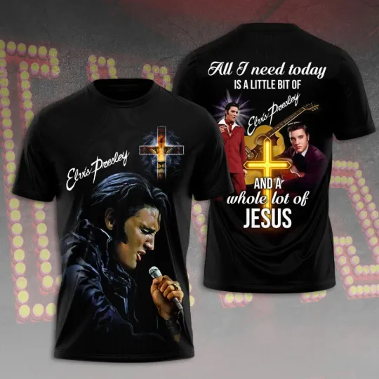 Discover Elvis Presley 3D T-Shirt Unisex T-Shirt 3D, gift for fans
