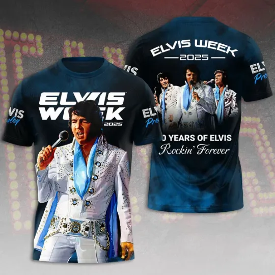 Elvis Presley 3D Unisex T-Shirt for Fans