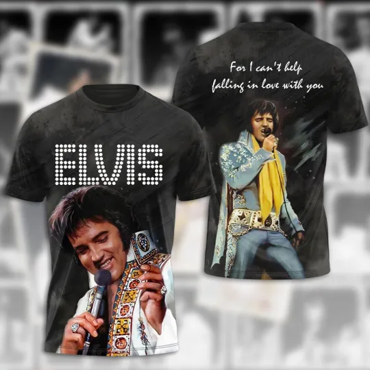 Discover Elvis Presley 3D Unisex T-Shirt - Music Legend Graphic Tee