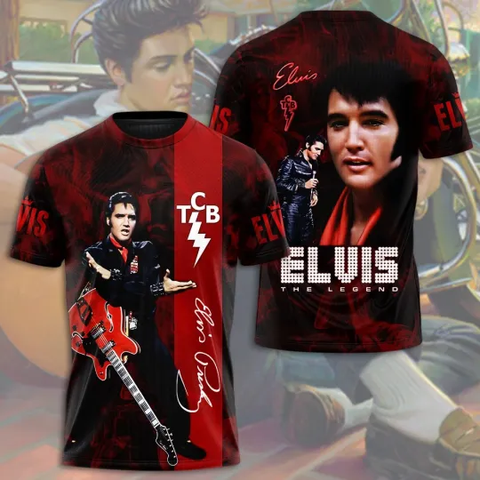 Elvis Presley 3D Unisex T-Shirt | Music Fan Gift