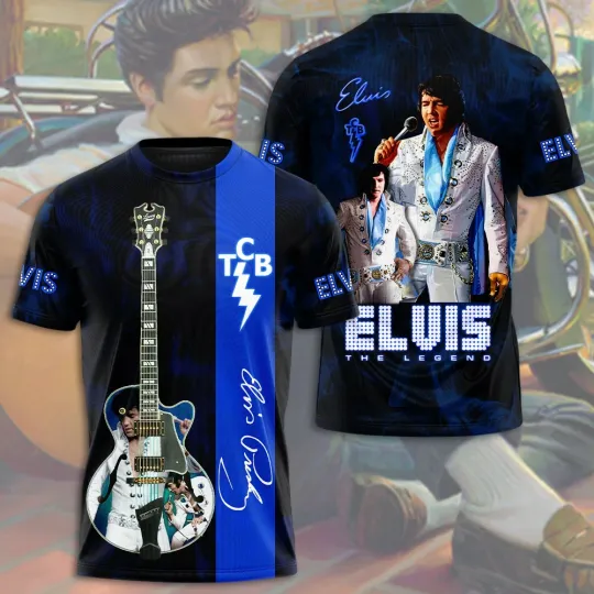 Elvis Presley 3D Unisex T-Shirt, Casual Clothing, Fan Gift