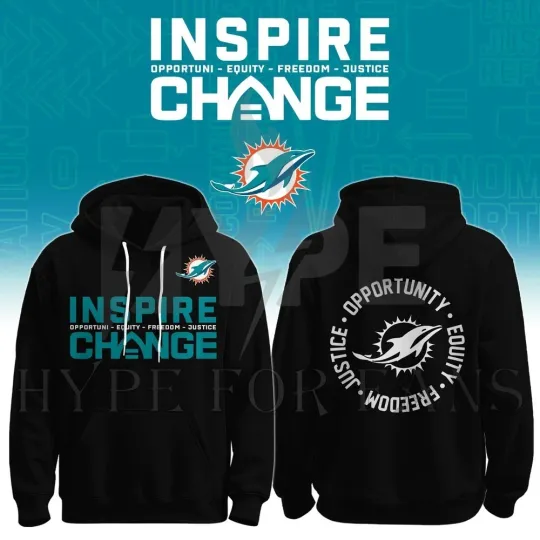 Discover Dolphins Inspire Change 2025 Limited Hoodie