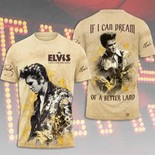 Discover Elvis Presley 3D Unisex T-Shirt for Fans