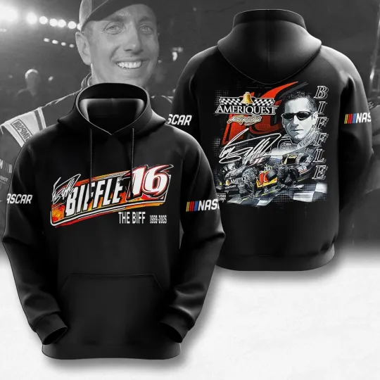 Discover Greg Biffle the Biff 16 Rest In Peace 1969-2025 3D Hoodie