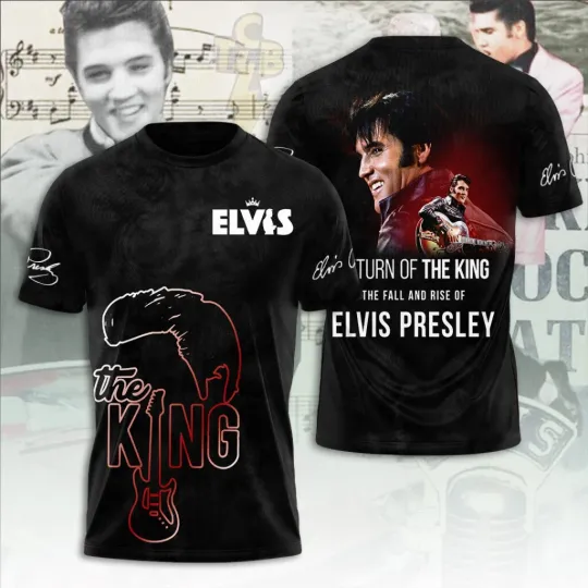 Discover Elvis Presley 3D T-Shirt Unisex Casual Shirt for Fans