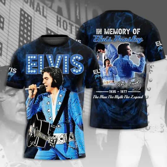 Discover Elvis Presley 3D Unisex T-Shirt - Fan Gift