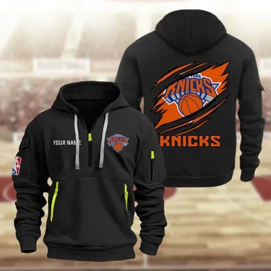 Discover Knicks Quarter Zip Limited Hoodie