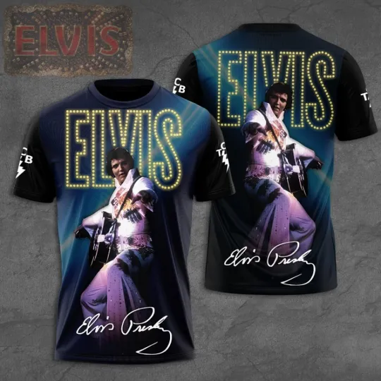 Discover Elvis Presley 3D Unisex T-Shirt for Fans