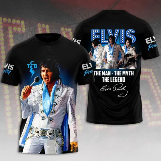 Discover Elvis Presley 3D Unisex T-Shirt - Music Fan Gift