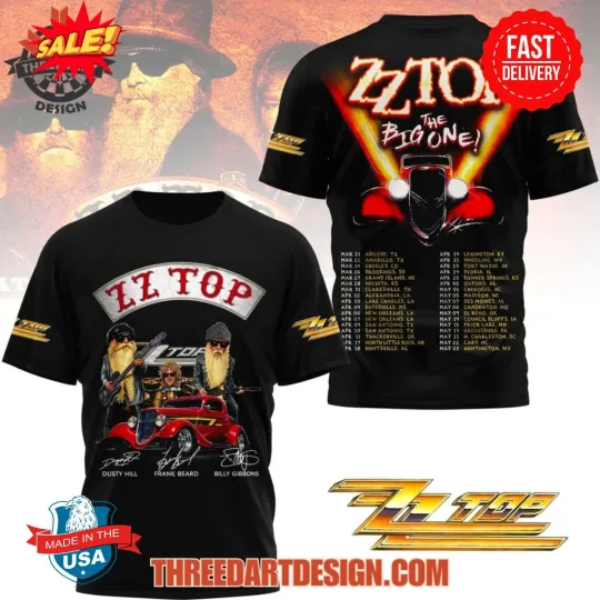 Discover ZZ Top The Big One 3D T-Shirt