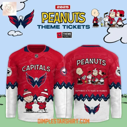 Discover Washington Capitals 75 Years Celebration Men's Hockey Jersey