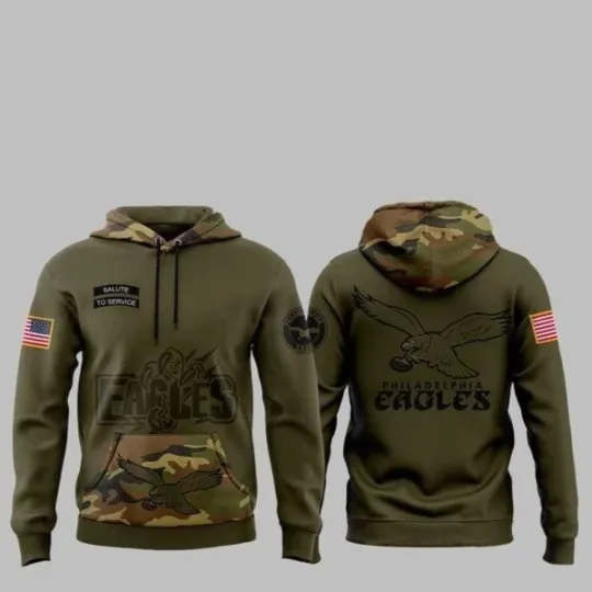 Discover Eagle 2025 Salute to Service Hoodie