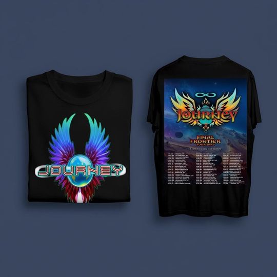 Discover Journey Band Final Frontier Tour 2026 Fan Gifts T-Shirt, Rock Music Band Tour Dates Tee
