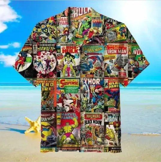 Discover Marvel Comics Hawaiian 3D Shirt, Heroes Hawaiian Shirt, Superhero  Shirt