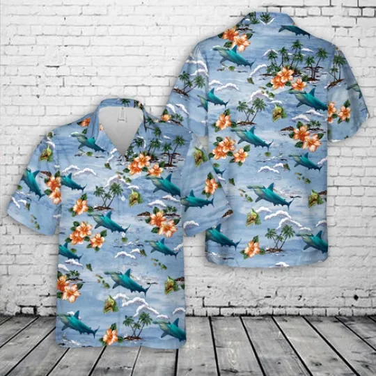 Hammerhead Shark Hawaiian Shirt For Men And Women