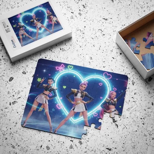 Discover Kpop demon hunters Puzzle for kids, 30 Piece huntix jigsaw puzzle for baby gift