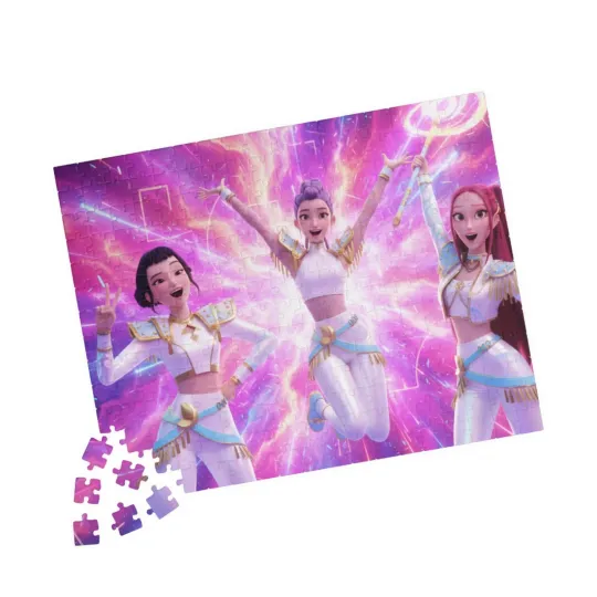 Discover Kpop demon hunters Jigsaw Puzzle for kids, 252 piece jigsaws for young girls