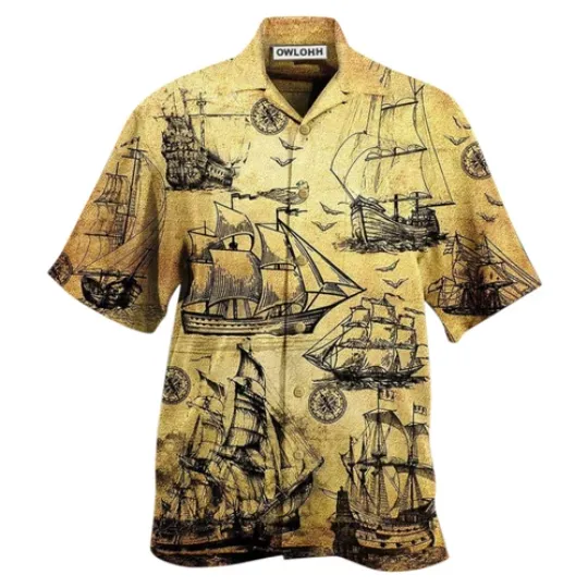 Discover Sailing Vintage In Beautiful Life Awesome Hawaiian Shirt