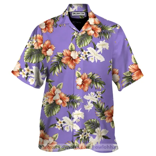 Discover Kahala Hibiscus Purplehawaiian Hawaiian Shirt For Men And Women