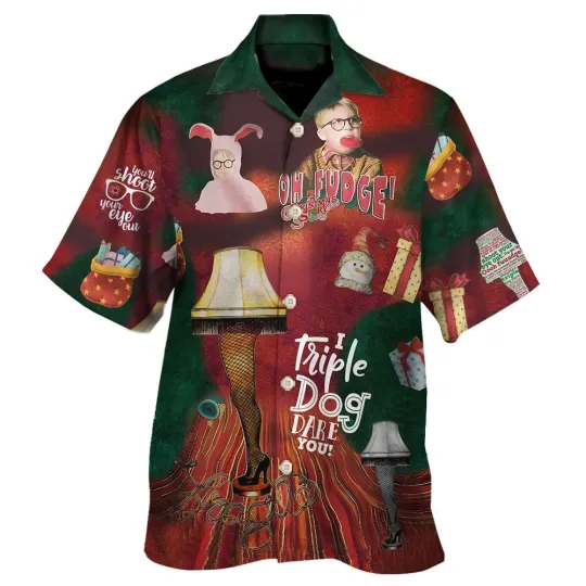 Discover Christmas Story Movie Vintage Hawaiian Shirt For Men And Women