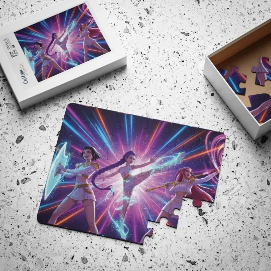 Discover 30 Piece Kpop demon hunters jigsaw puzzle for babies and kids, easy puzzle gifts