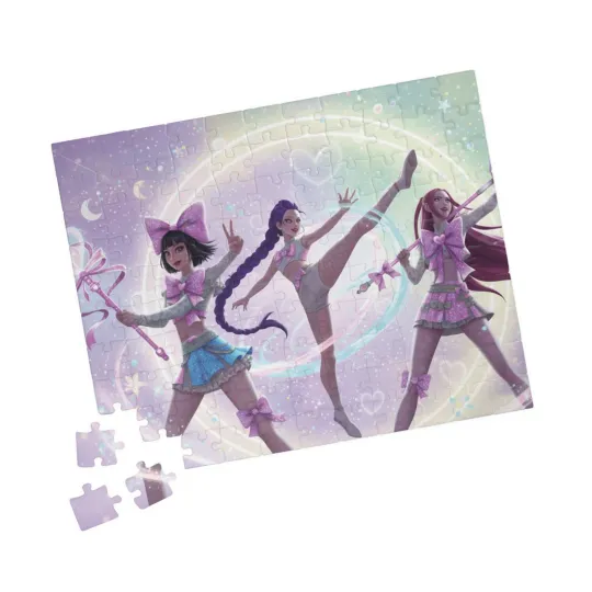 Kpop Demon Hunters Puzzle for Kids, Jigsaw Puzzle for Girls, Girl Toys