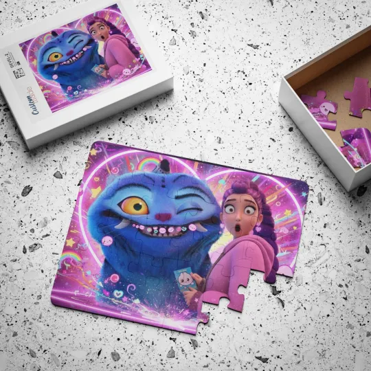 Discover K Pop demon hunters 30-Piece puzzle for kids, Cartoon jigsaw gifts for children