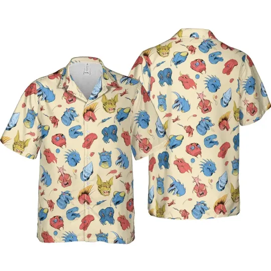 god zilla Hawaiian Button Down Shirt, god zilla Hawaiian Shirt