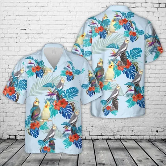 Discover Cockatiel Hawaiian Shirt, Casual Shirt For Men