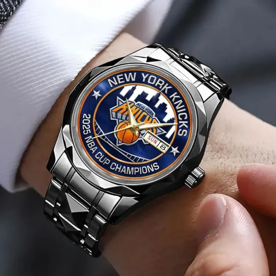 Discover Knicks 2025 Cup Champions Alloy Luxury Quartz Watch