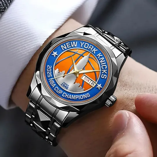Discover Knicks 2025 Cup Champions Alloy Luxury Quartz Watch