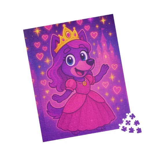 Discover Princess Puppy  Jigsaw Puzzle - Cute Pink Puzzle for Girls