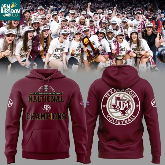 Discover Texas A&M Aggies Women's 2025 National Champions 3D Hoodie