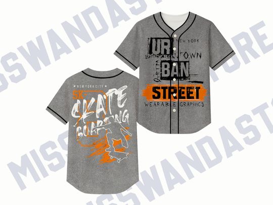Discover Urban Street Skate Baseball Jersey