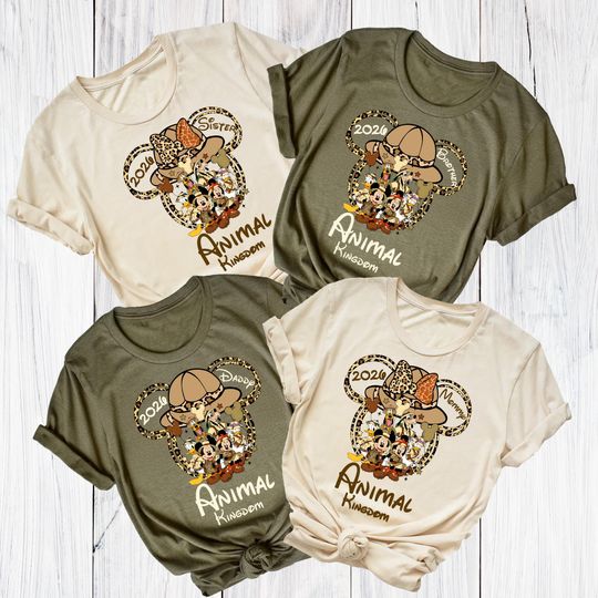Discover Personalized Disney Animal Kingdom 2026 Shirt, Disney Safari Squad Family Shirts, Hakuna Matata Trip 2026 Shirt, Safari Birthday Squad Shirt