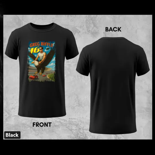Discover Greg Biffle 16 Racing Tribute T-Shirt - Legend Eagle Graphic Men Tee