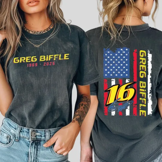 Discover Vintage 90s Greg Biffle T-Shirt, RIP Greg Biffle Shirt