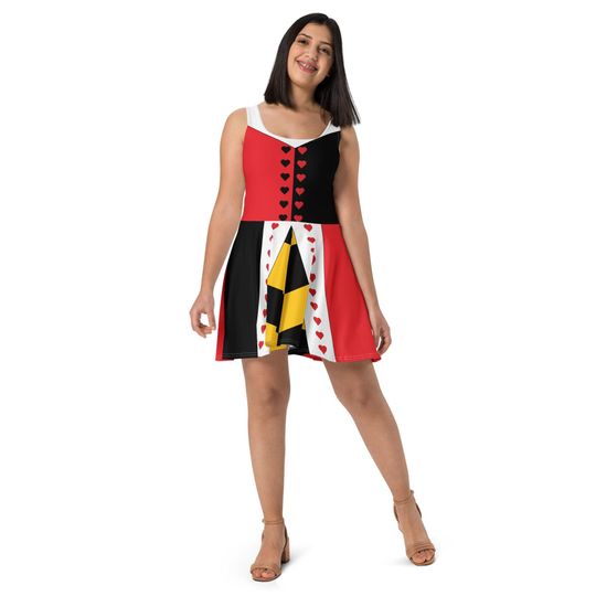 Discover Heart Queen Running Costume Skater Dress