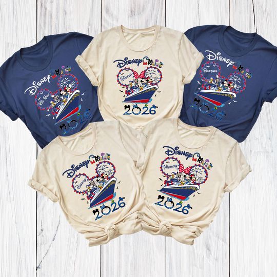 Discover Personalized 2026 Disney Cruise Family Matching Shirt, Disney Pirates Shirt, Disney Cruise Trip Shirt, 2026 Disney world Cruise Trip Shirts