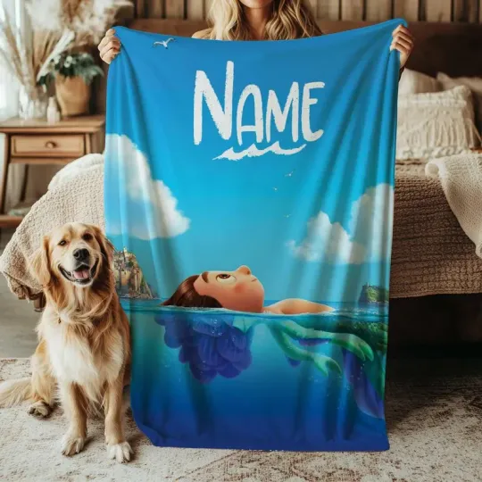 Discover Disney Luca Fleece Bed Custom Blanket Gift For Fan, Kids V3