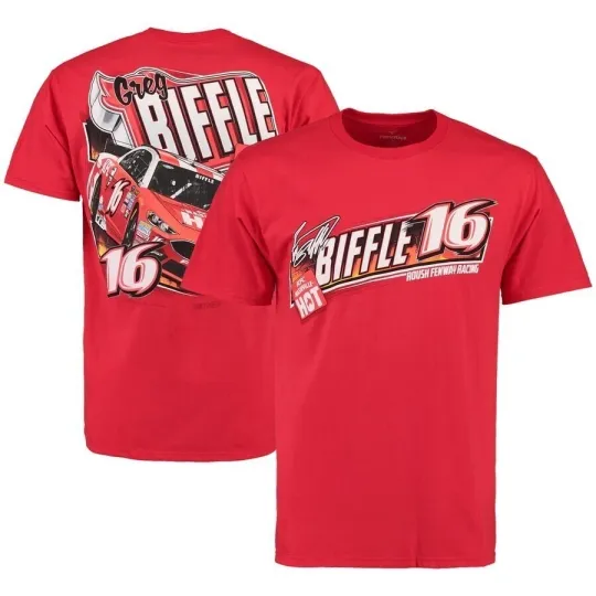 Discover Greg Biffle #16 Racing Graphic T-Shirt Unisex Adult Size S-5XL Red