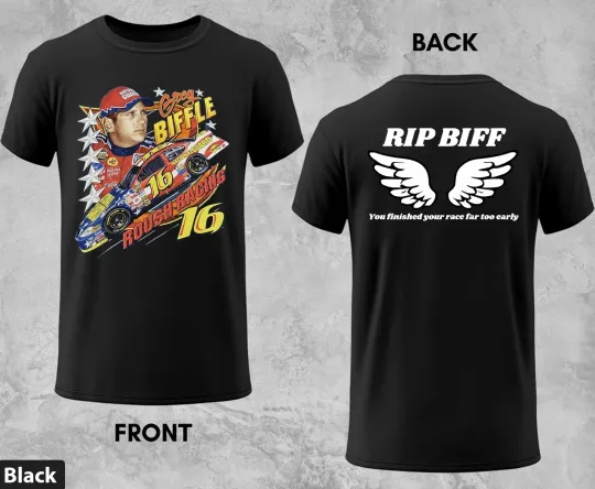 16 Greg Biffle Memorial T-Shirt RIP Racing Legend Both Sides Shirt M828