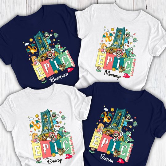 Discover Custom Epic Universe Family Vacation Shirt, Orlando Theme Park Shirts, Disney Trip 2026 Shirt, Disney world Family Shirt, Disney Vacation