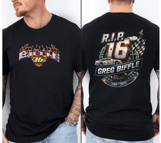 Discover Greg Biffle T-Shirt, 1969-2025 Thanks You For The Memories Tee