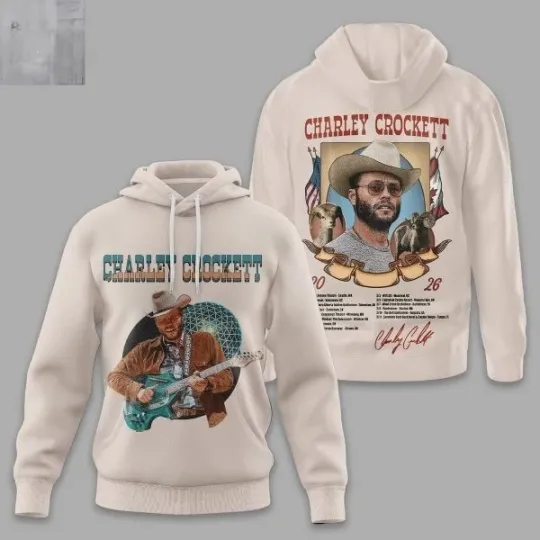 Discover Charley Crockett 2026 New Tour Hoodie 3D