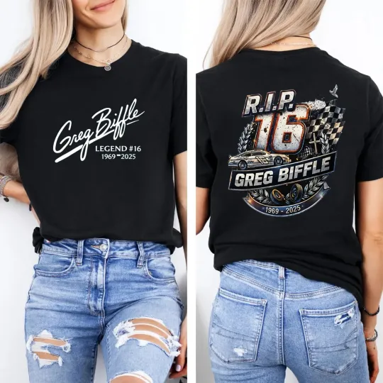 Discover 16 Greg Biffle Shirt, 1969-2025 Thanks You For The Memories TShirt,