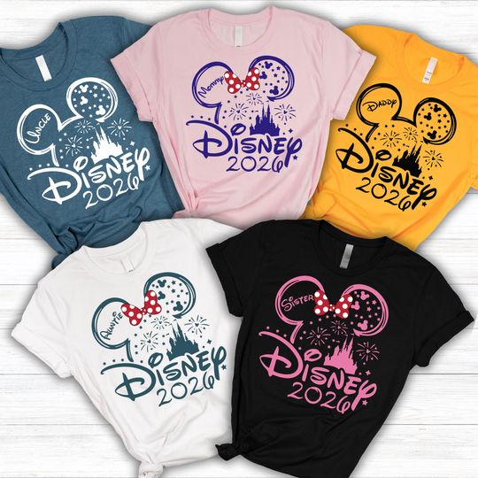 Discover Personalized Disney Family Trip Shirts, Disney Trip Shirts 2026, Disney Family Vacation Shirt, Disney Matching Shirts, Disney Squad Shirts